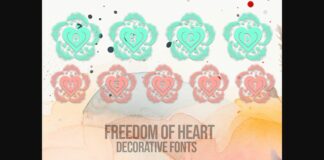 Freedom of Heart Font Poster 1