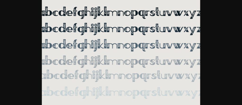 French Florals Font Poster 7