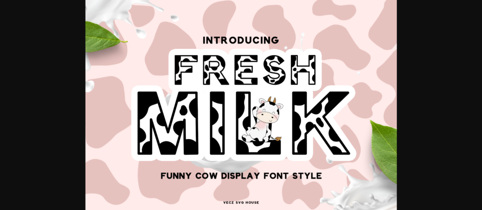 Fresh Milk Font Poster 3