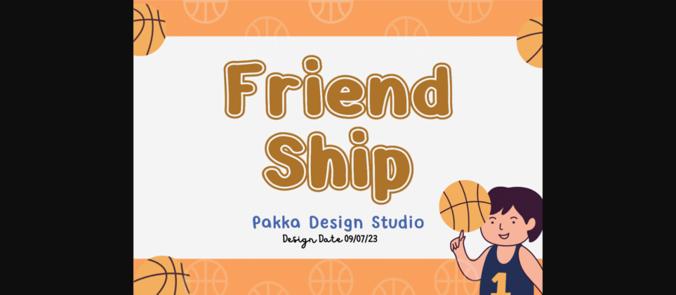 Friendship Font Poster 3