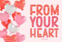 From Your Heart Font Poster 1
