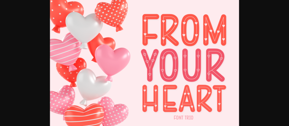 From Your Heart Font Poster 1