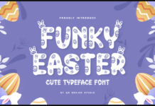 Funky Easter Font Poster 1