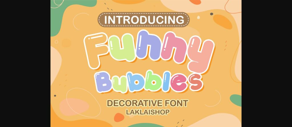 Funny Bubbles Font Poster 3