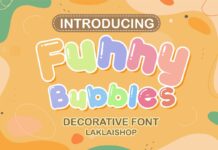 Funny Bubbles Font Poster 1