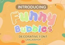 Funny Bubbles Font Funny Bubbles Font Poster 1