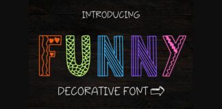 Funny Font Poster 1