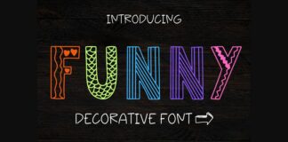 Funny Font Poster 1