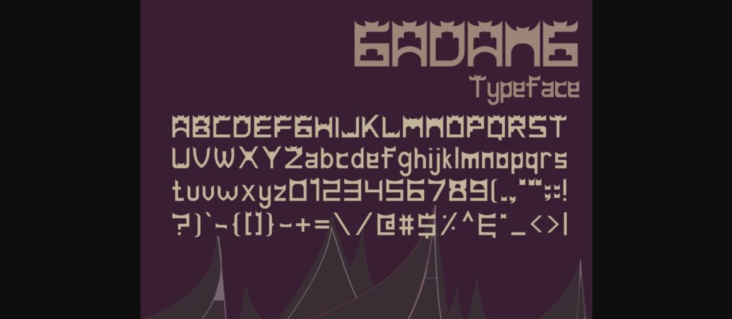 Gadang Font Poster 4