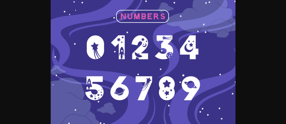 Galaxy Font Poster 7