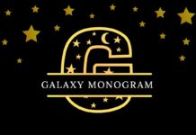 Galaxy Monogram Font Poster 1