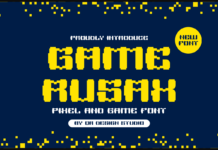 Game Rusax Font Poster 1