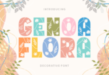 Genoa Flora Font Poster 1