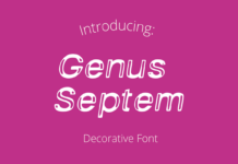 Genus Septem Font Poster 1