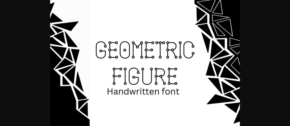 Geometric Figure Font Poster 3