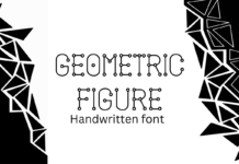 Geometric Figure Font Poster 1