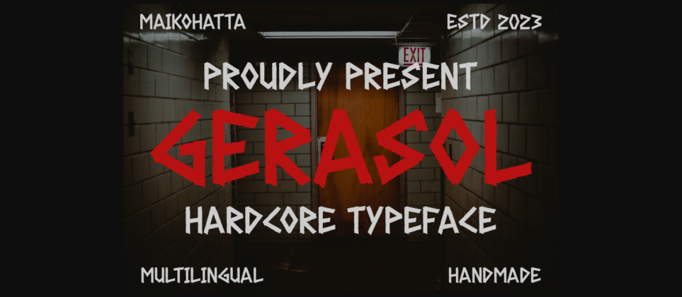 Gerasol - Hardcore Font Poster 3