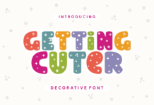 Getting Cuter Font Poster 1