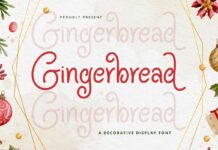 Gingerbread Font Poster 1
