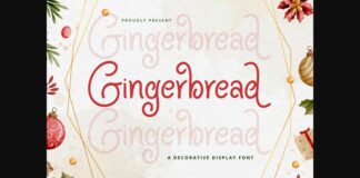 Gingerbread Font Poster 1