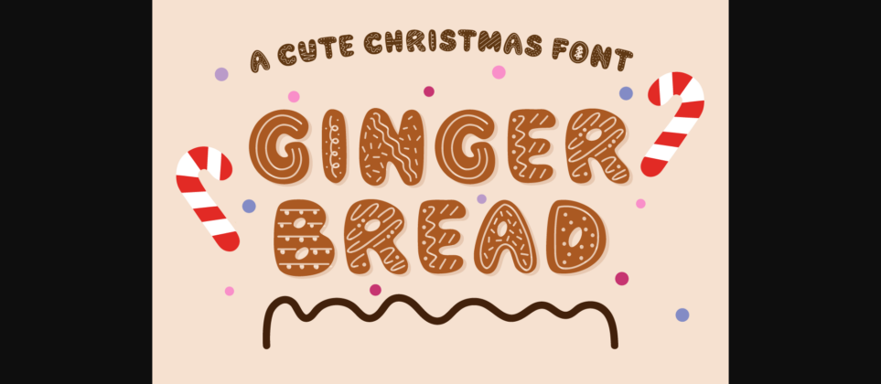 Gingerbread Font Poster 3