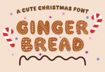 Gingerbread Font Poster 1