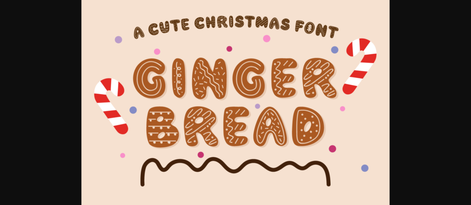 Gingerbread Font Poster 1