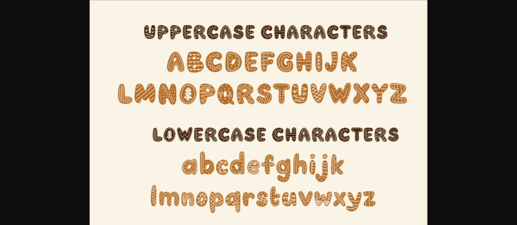 Gingerbread Font Poster 9