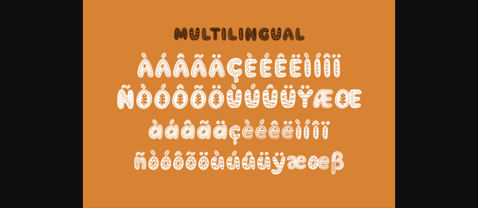 Gingerbread Font Poster 10