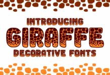 Giraffe Font Poster 1