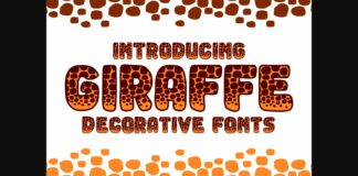 Giraffe Font Poster 1