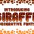 Giraffe Font