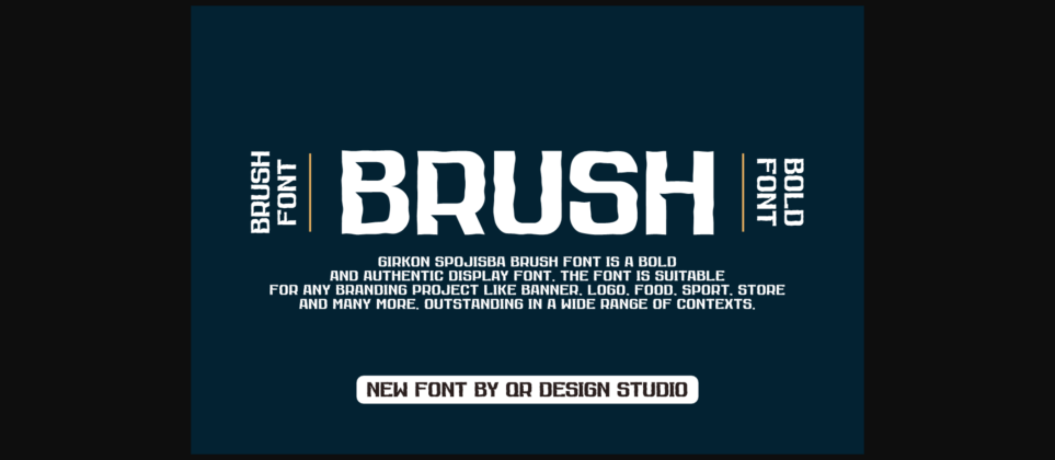 Girkon Spojisba Brush Font Poster 4