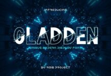 Gladden Font Poster 1
