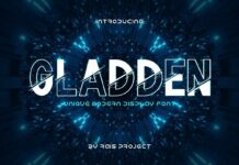 Gladden Font Poster 1