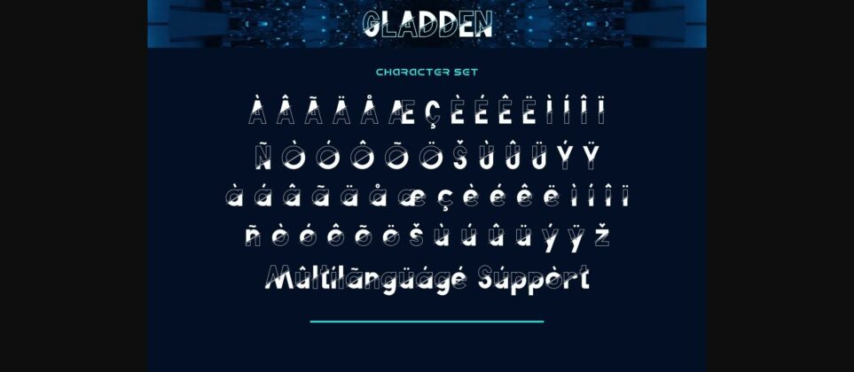 Gladden Font Poster 9