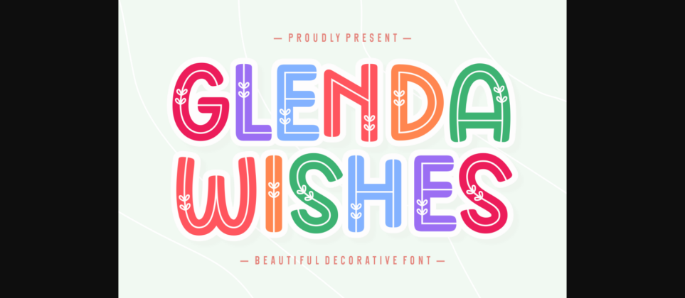 Glenda Wishes Font Poster 3