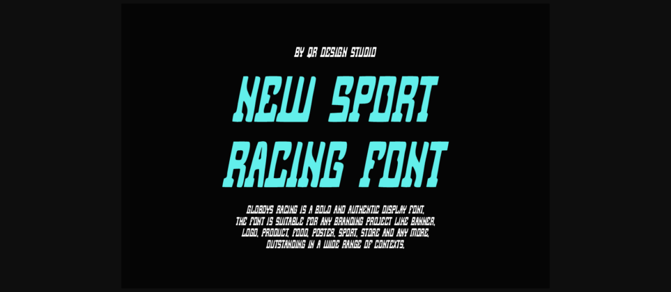 Globoys Racing Font Poster 4