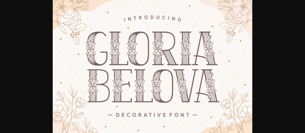 Gloria Belova Font Poster 3