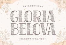 Gloria Belova Font Poster 1