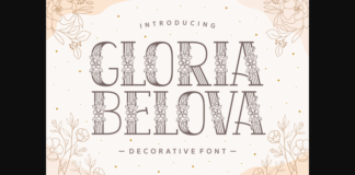 Gloria Belova Font Poster 1