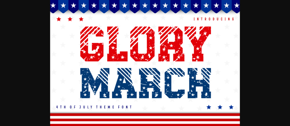 Glory March Font Poster 3