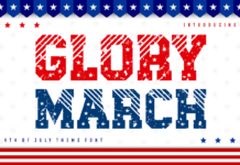 Glory March Font Poster 1