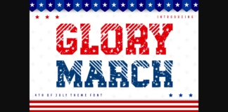 Glory March Font Poster 1