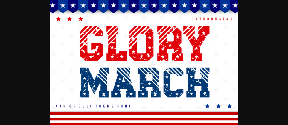 Glory March Font Poster 1