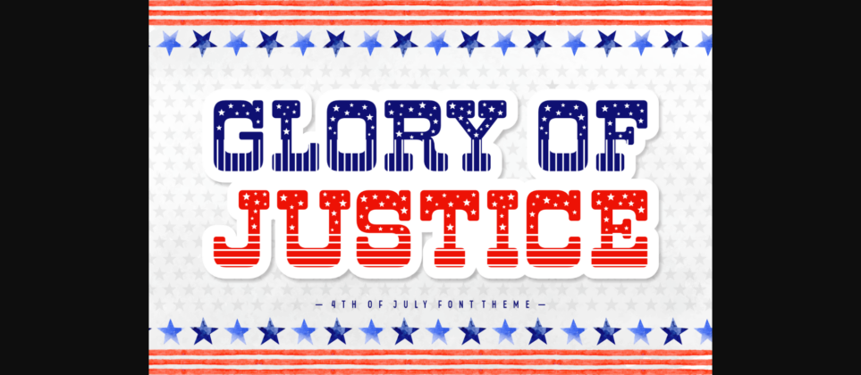 Glory of Justice Font Poster 3
