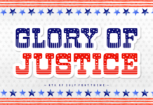 Glory of Justice Font Poster 1
