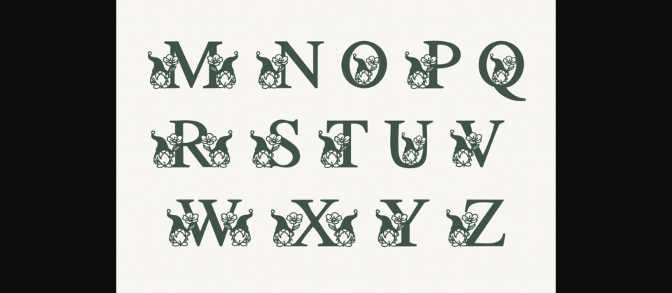 Gnome Flower Font Poster 5