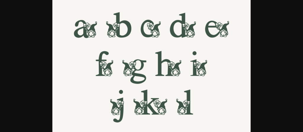 Gnome Flower Font Poster 6