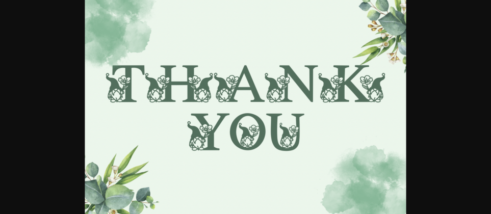 Gnome Flower Font Poster 9